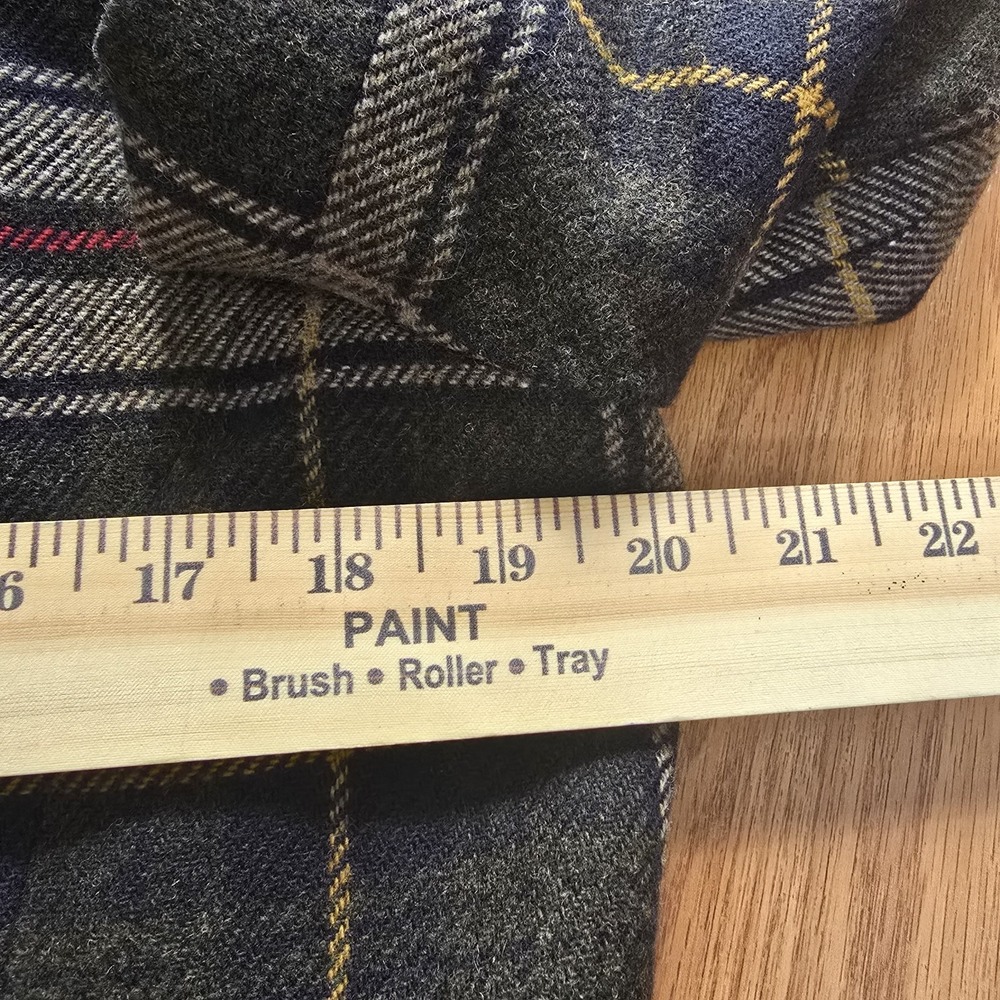 VTG Chaus Women's Sz 14 Plaid Double Breasted Wool Blazer Jacket Academia Preppy - Picture 8 of 9